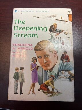 The Deepening Stream Paperback Book - Green & Cream Cover